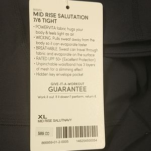 NAVY Mid Rise Salutation 7/8 Tight Powervita XL